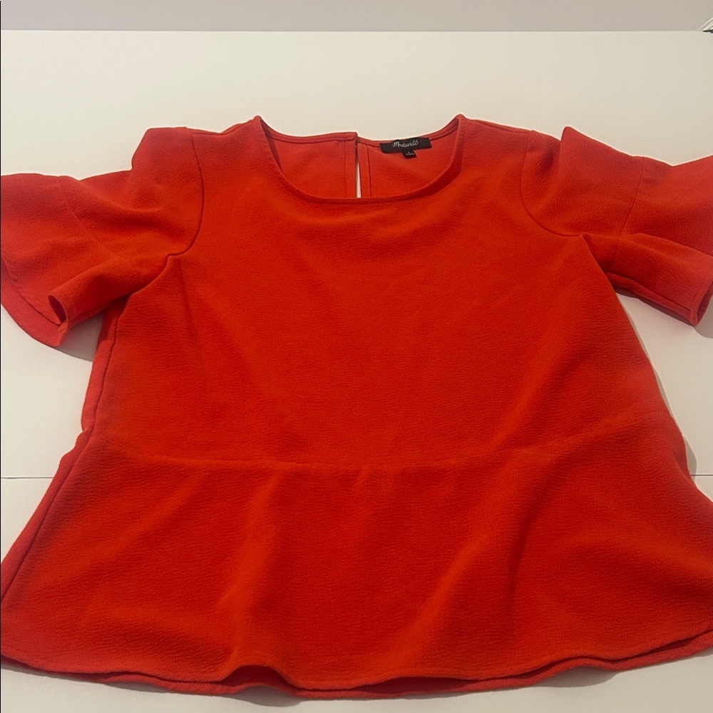 Madewell Red /orange  Top